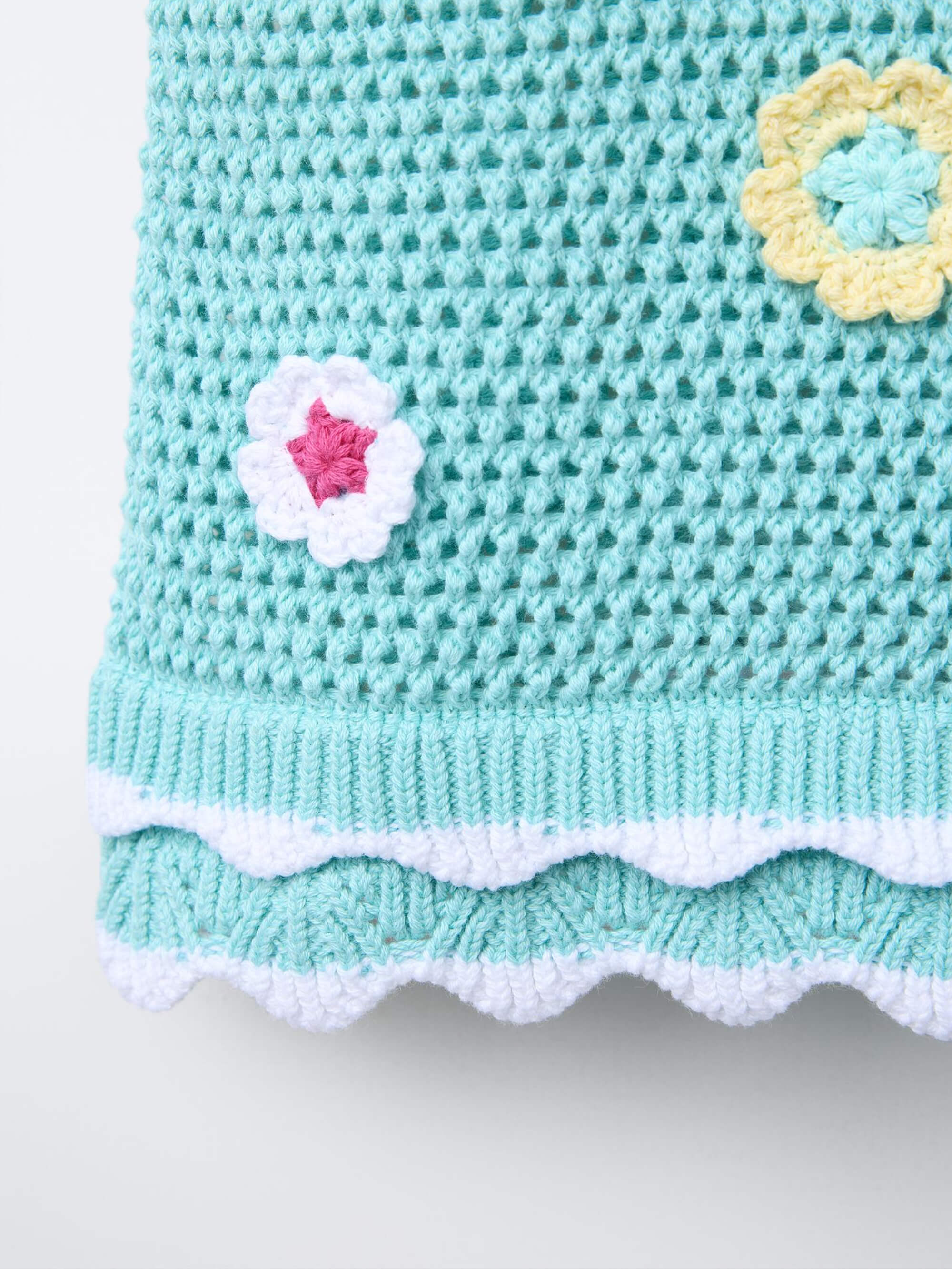 Crochet Tank Aqua
