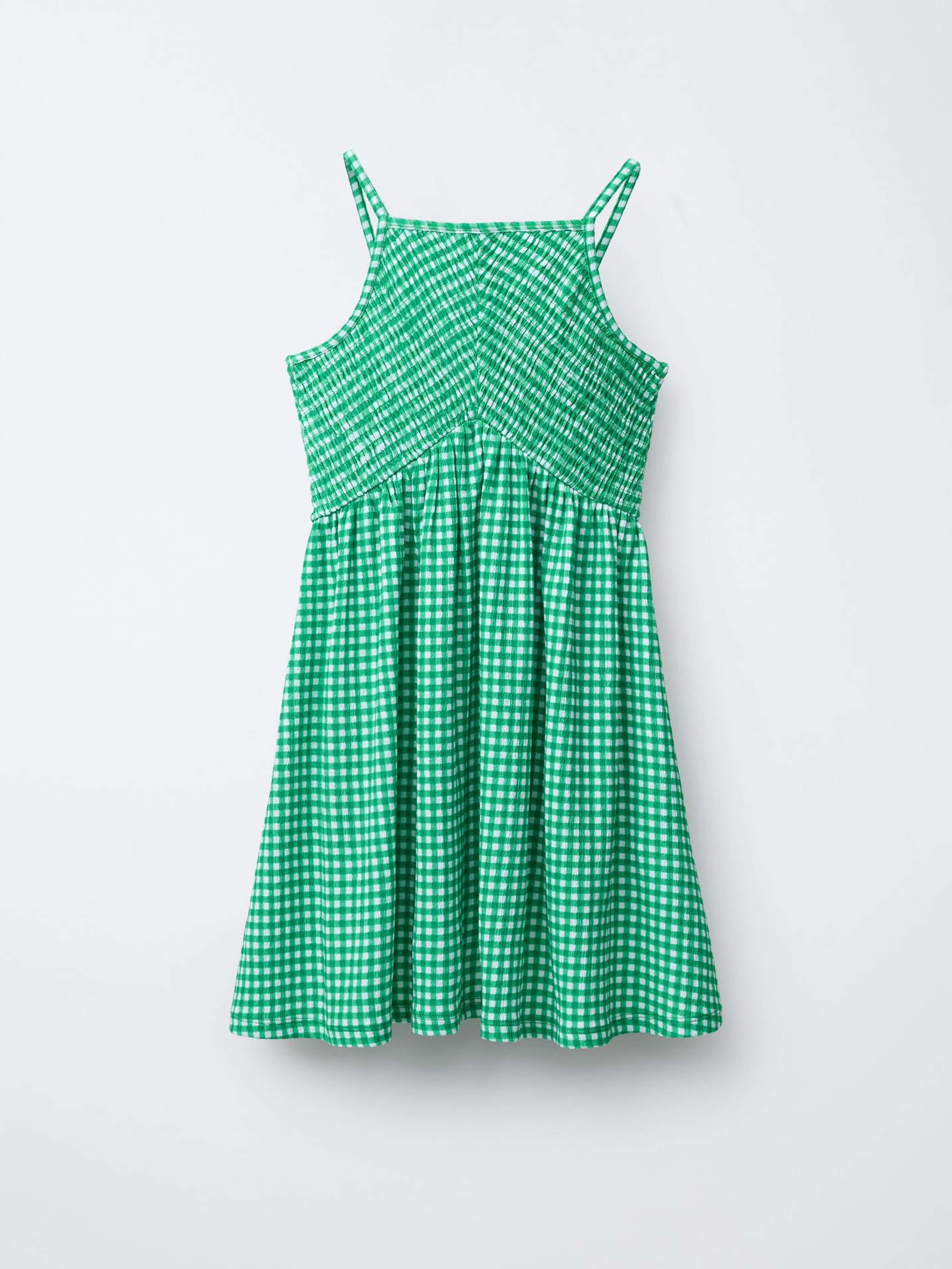 Gingham Dress Blue
