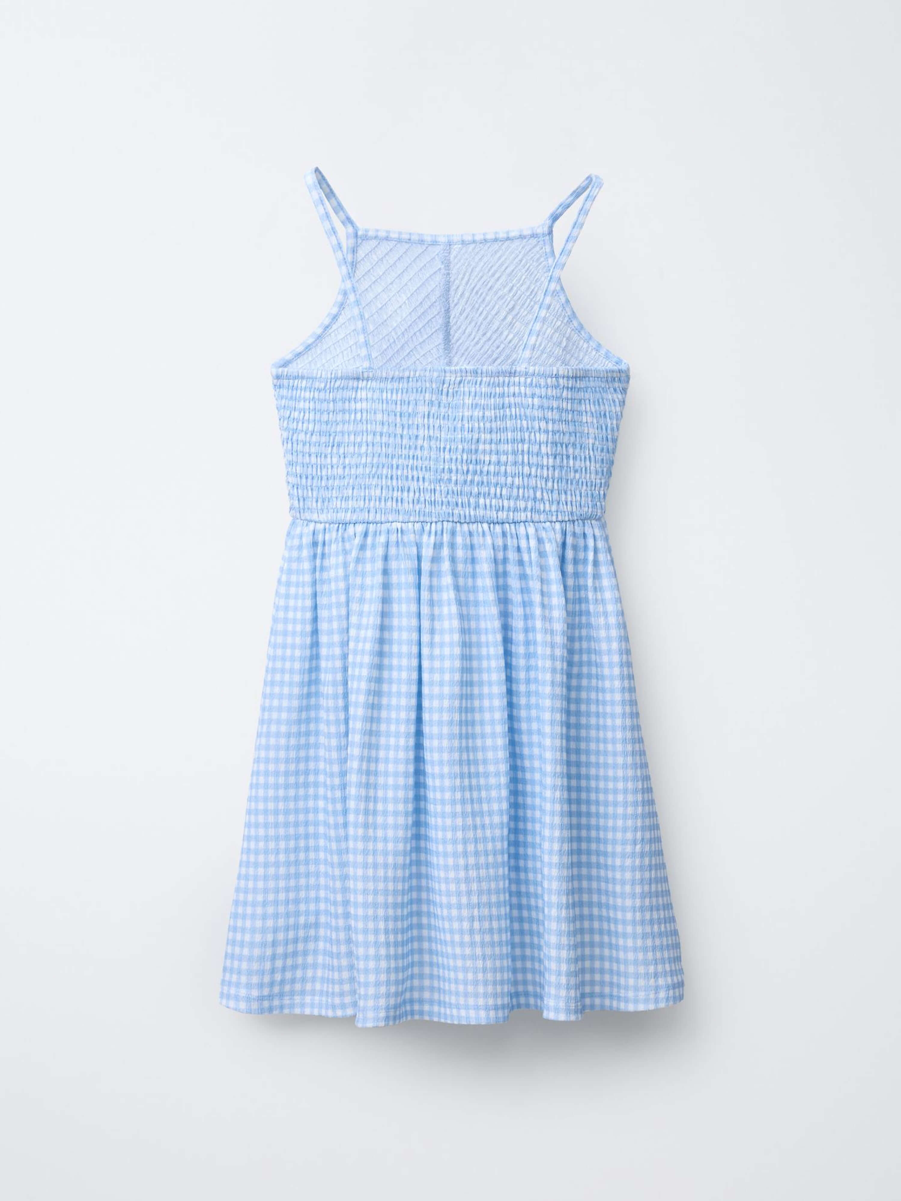 Gingham Dress Blue