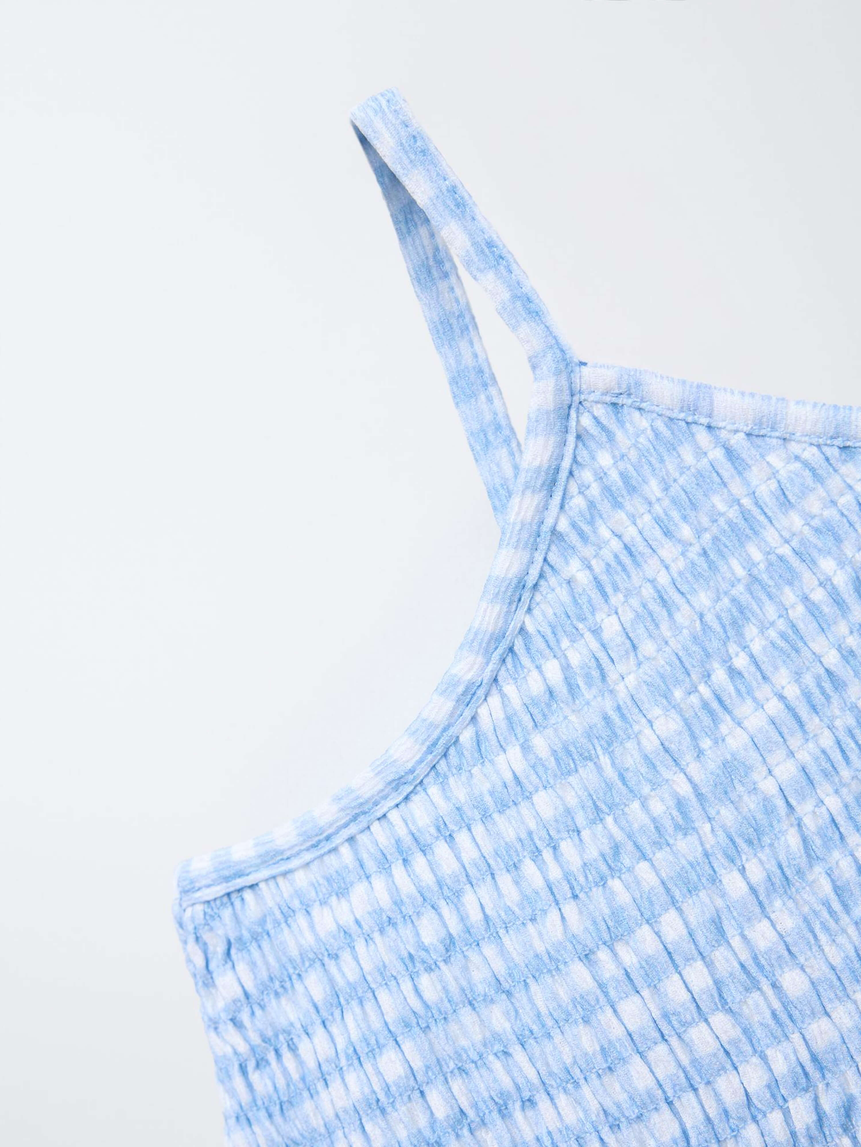 Gingham Dress Blue