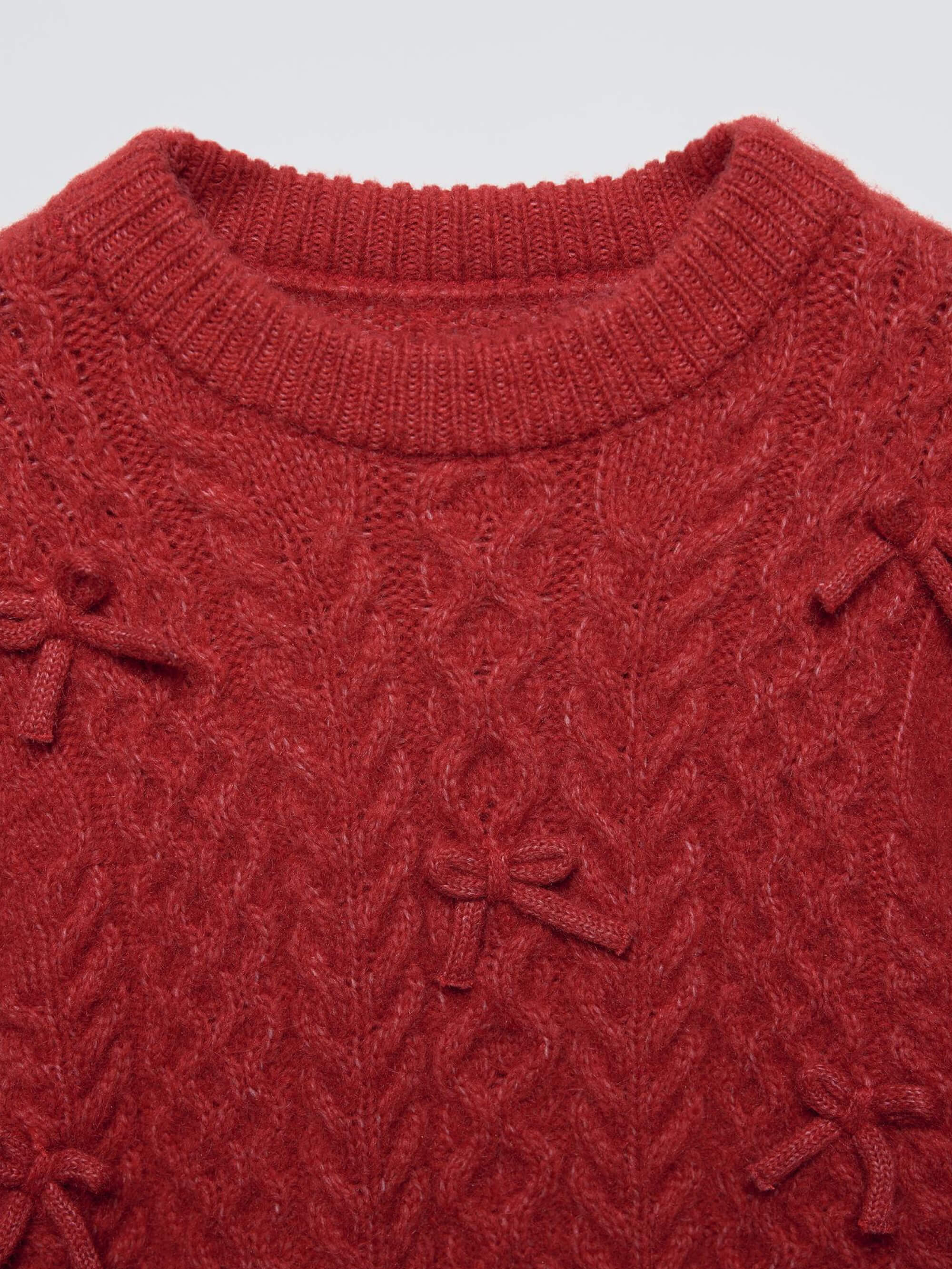 Knit Sweater Red