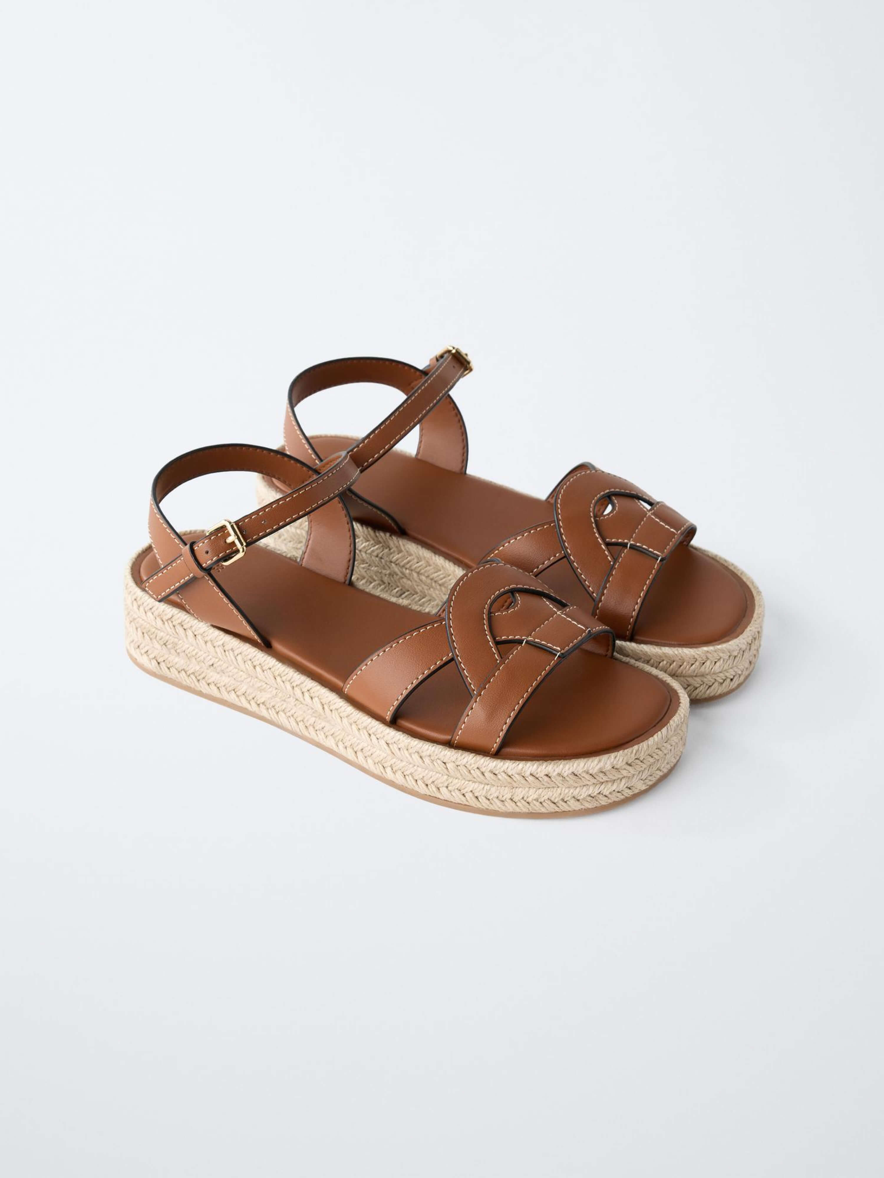 Leather Sandals Brown