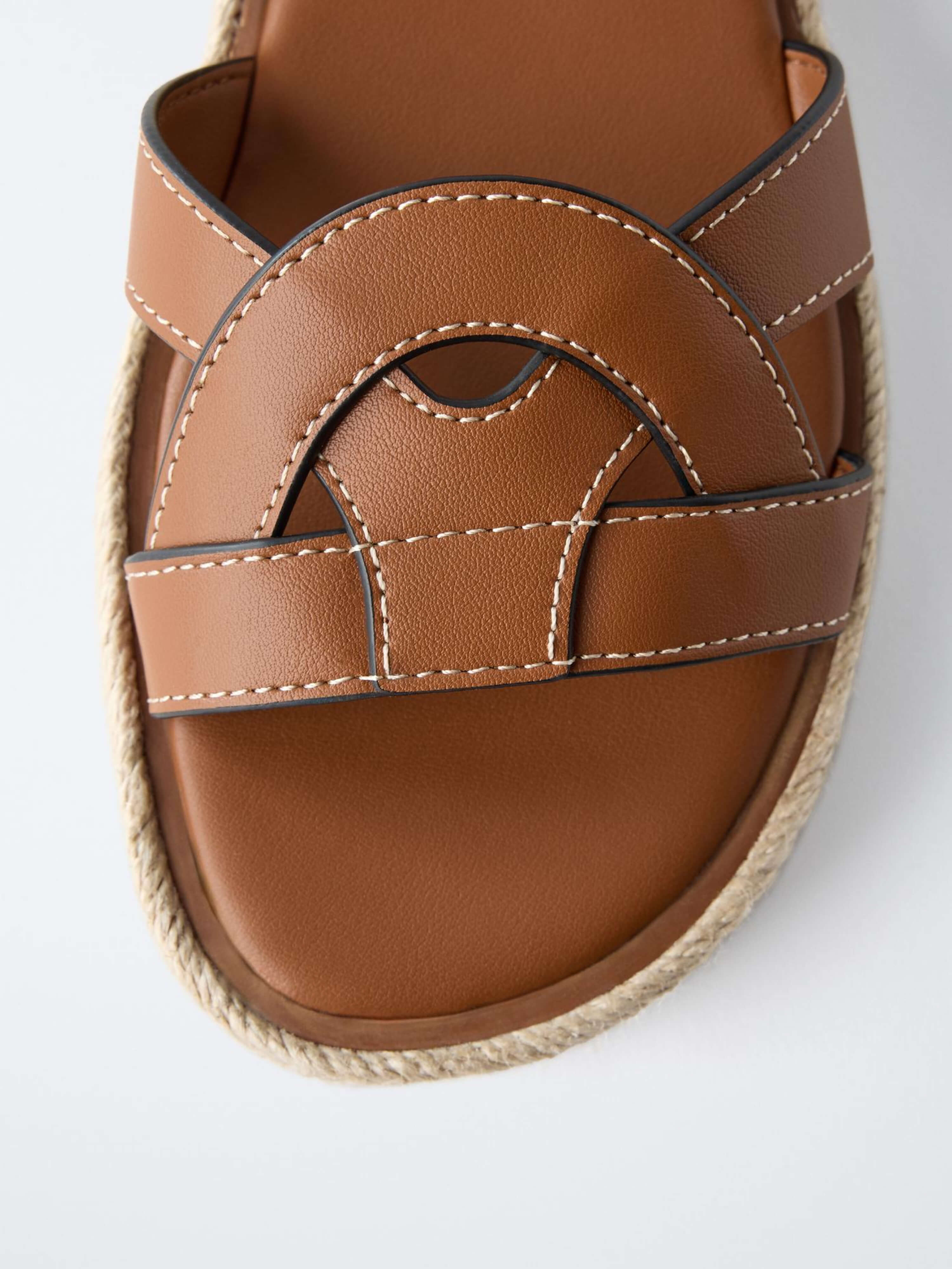 Leather Sandals Brown