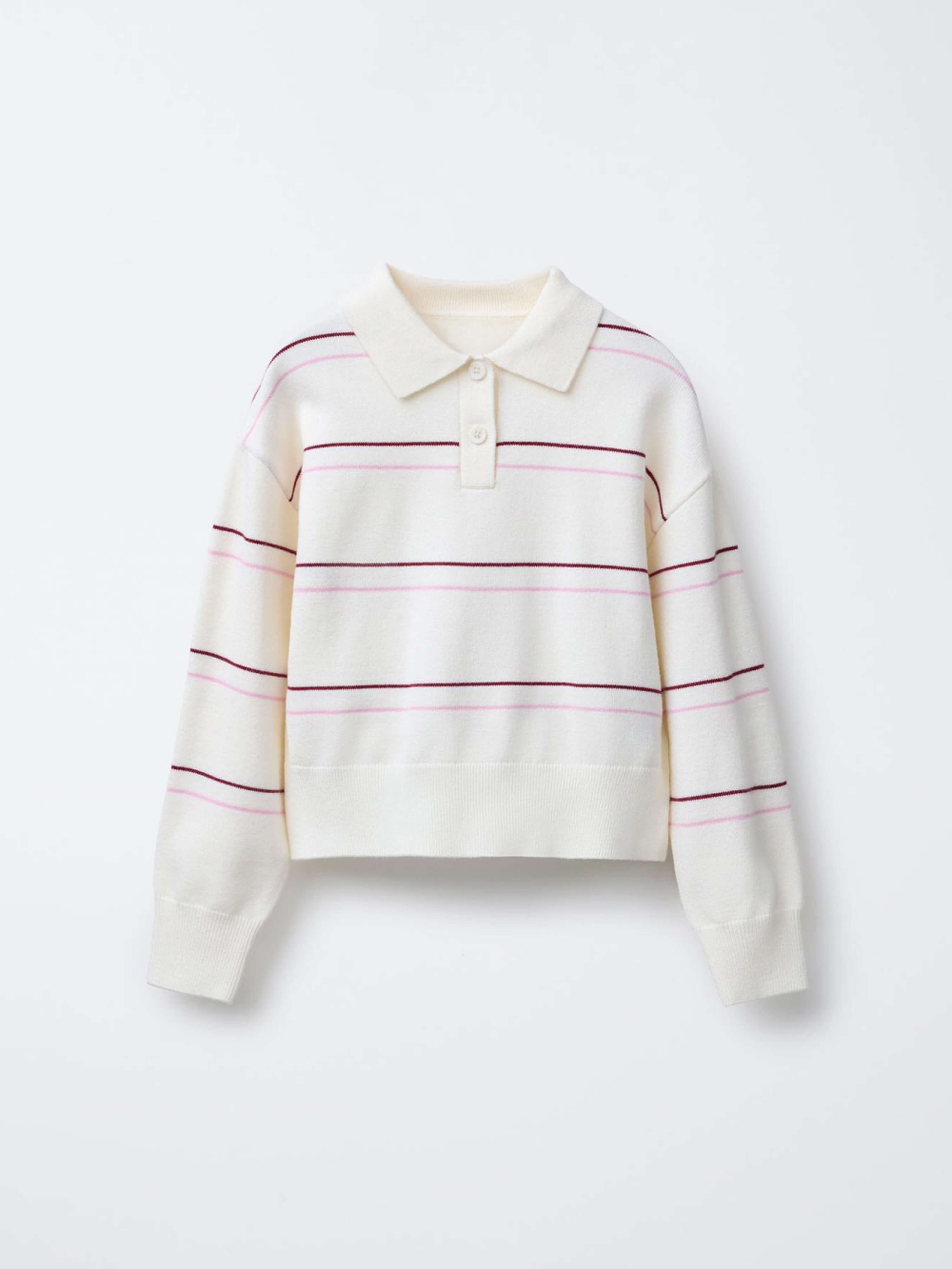Stripe Polo Pink