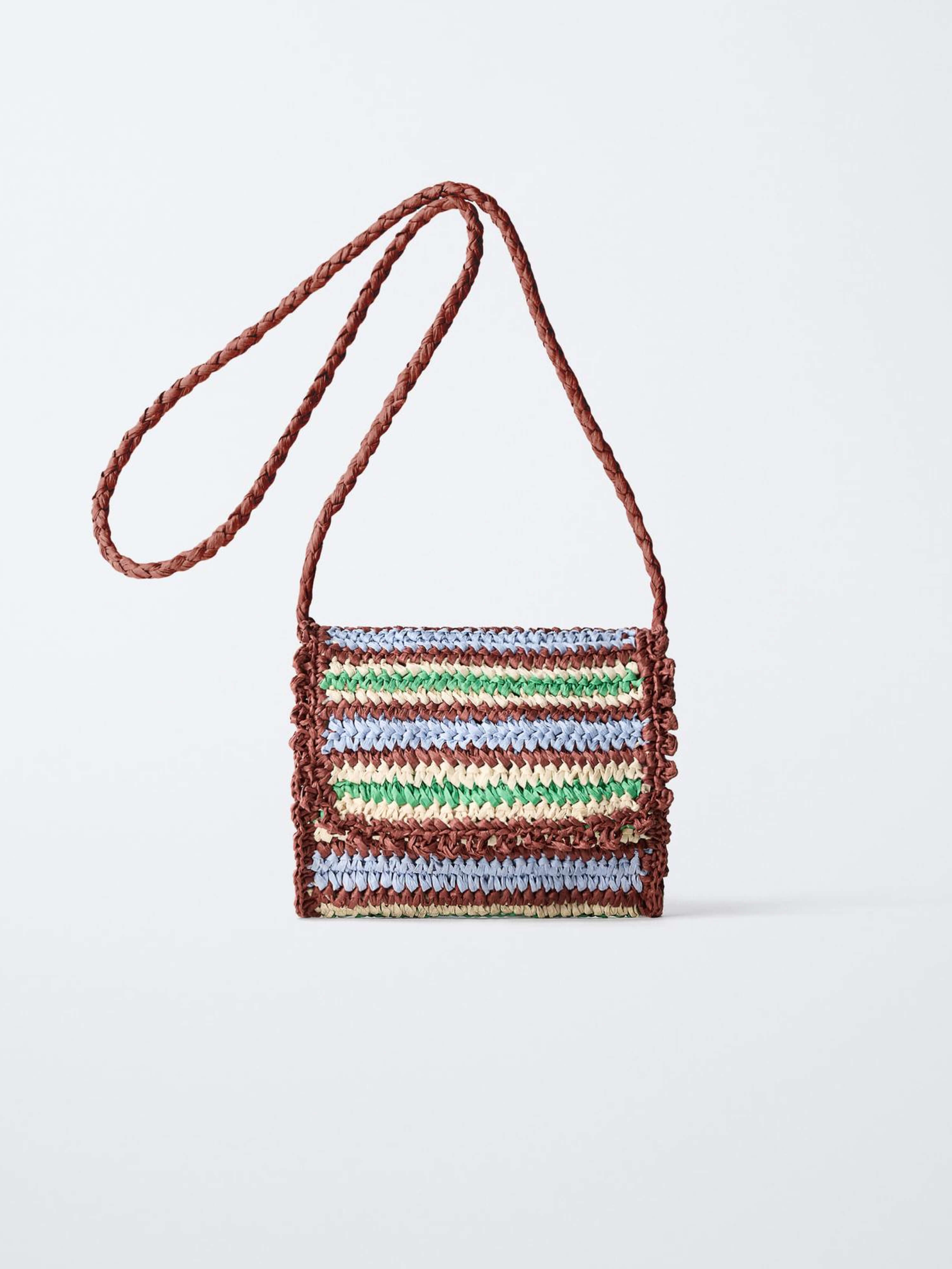 Striped Knit Bag